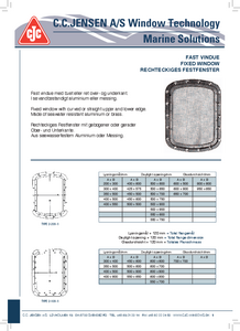 Dímensions for casted products